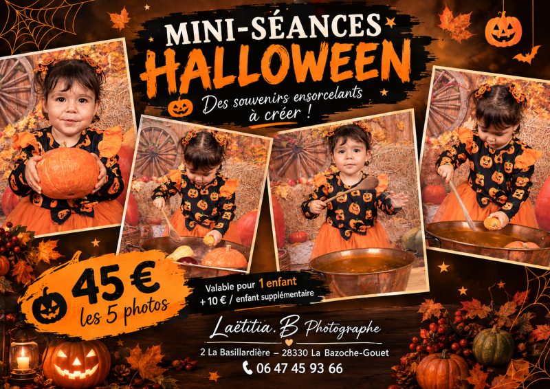 séance halloween photographe La Bazoche Gouet